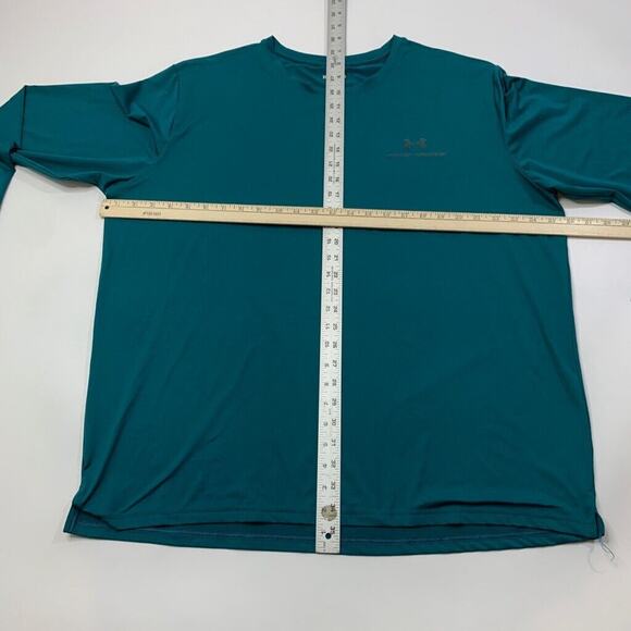 Under Armour T Shirt Mens 2XL Everglade Green Rush Loose Seamless Long Sleeve - Picture 4 of 7